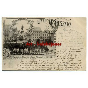 Warszawa - Odsłonięcie Pomnika Adama Mickiewicza 1898 rok