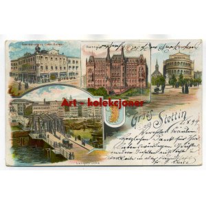 Szczecin - Stettin - Lithography