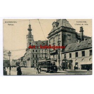 Warschau - Rathaus - Straßenbahn