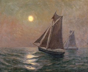 Włodzimierz NAŁĘCZ, DWIE ŁODZIE RYBACKIE, 1932