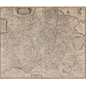 MAPA, WIELKIE KSIĘSTWO LITEWSKIE, Spadkobiercy M. Meriana, Frankfurt n. Menem, 1672