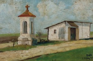 Józef CHARYTON, KAPLICZKA PRZY POLNEJ DRODZE, 1938