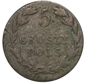 Russian Empire, Congress Kingdom of Poland, 5 Groszy, 1823 year, IB