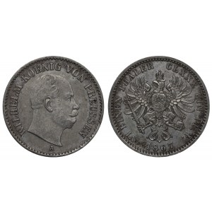 Kingdom of Prussia, ⅙ Thaler, 1867 year, A