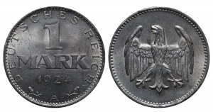 Německo, 1 marka, rok 1924, A