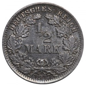 Germany, ½ Mark, 1917 year, A