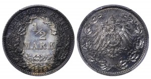 Germany, ½ Mark, 1918 year, A, PCGS MS66