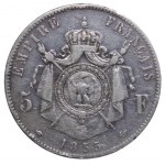 France, 5 Francs, 1855 year, A