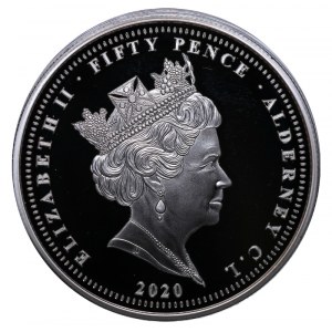 Guernsey, 50 Pence, 2020 year, 75th Anniversary VE-Day - The Few