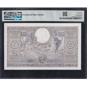 Belgium, 100 Francs-20 Belgas, 1933-43, Gem UNC 66 EPQ