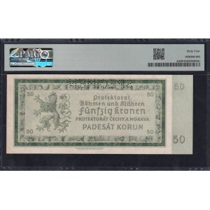 Bohemia & Moravia, 50 Korun, 1940, Choice UNC 64, SPECIMEN