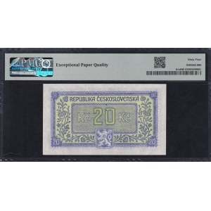 Czechoslovakia, 20 Korun, 1945, Choice UNC 64 EPQ, SPECIMEN