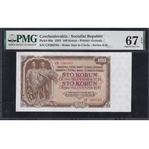 Czechoslovakia, 100 Korun, 1953, Superb Gem UNC 67 EPQ