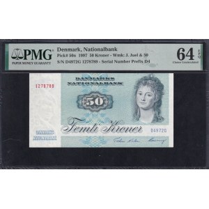 Denmark, 50 Kroner, 1997, Choice UNC 64 EPQ
