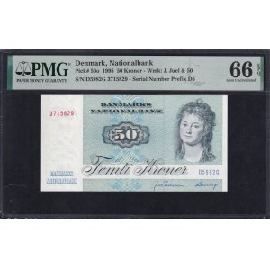 Denmark, 50 Kroner, 1998, Gem UNC 66 EPQ