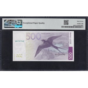 Estonsko, 500 Krooni, 2007, Superb Gem UNC 67 EPQ