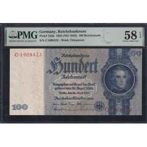 Allemagne, 100 Reichsmark, 1935 (1945), Choice About UNC 58 EPQ