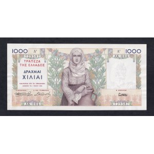 Greece, 1000 Drachmai, 1935, UNC