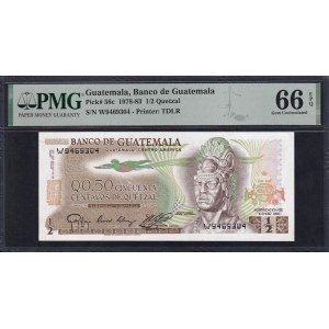 Guatemala, 1/2 Quetzal, 1978-83, Gem UNC 66 EPQ