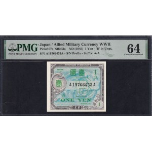 Japan, 1 Yen, 1945, Choice UNC 64