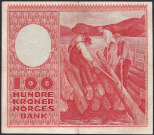 Norway, 100 Kroner, 1961, XF