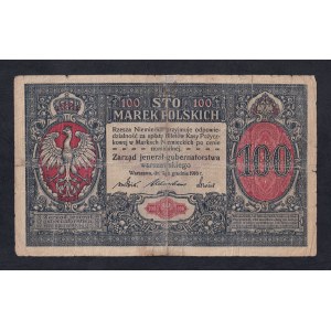 Polen, 100 Marek, 1916, VG