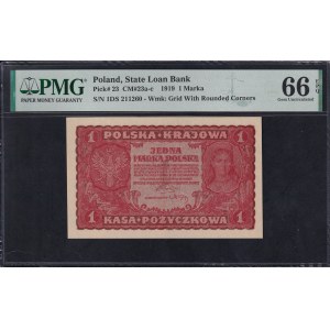 Polen, 1 Marka, 1919, Gem UNC 66 EPQ