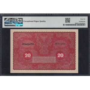 Poland, 20 Marek, 1919, Gem UNC 66 EPQ