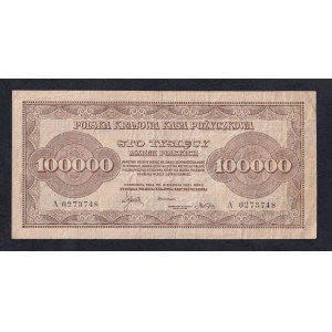 Poland, 100000 Marek, 1923, VF