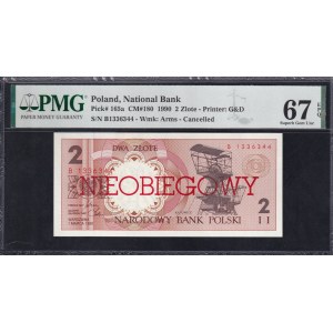 Polen, 2 Zlote, 1990, Superb Gem UNC 67 EPQ