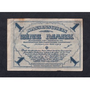 Russia, 1 Mark, 1919, VF