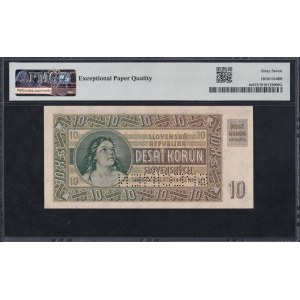 Slovakia, 10 Korun, 1939, Superb Gem UNC 67 EPQ, SPECIMEN, TOP POP