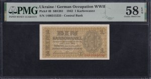 Ukraine, 1 Karbowanez, 1942, Choice About UNC 58 EPQ