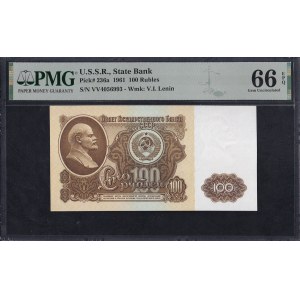 U.S.S.R., 100 Rubles, 1961, Gem UNC 66 EPQ