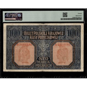 Pologne. 1916 100 Marek Zarzad Général