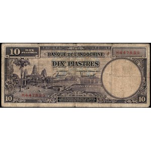 Indo Cina francese. 10 Piastre 1947