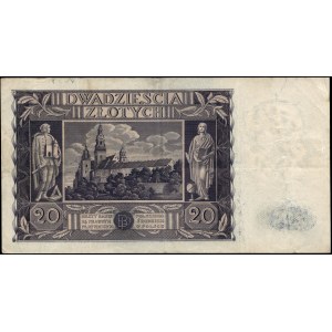Polonia. 1936 20 Zlotych Prefisso CU