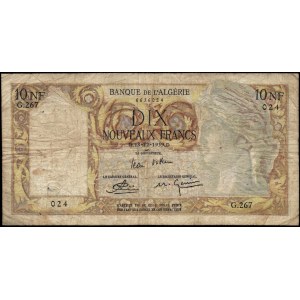 Algeria. 10 Nuovi Franchi 1959