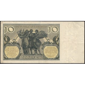 Pologne. 1929 10 Zlotych Préfixe FM