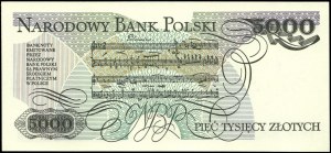 Poland. 1988 5000 Zlotych Prefix DT