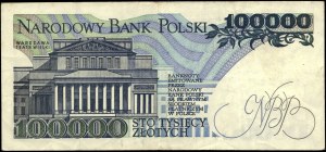 Poland. 1990 100000 Zlotych Prefix U