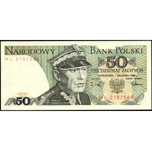 Polsko. 1988 50 zlotých Předpona HL