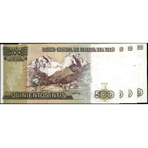 Peru. 500 Intis 1987 4 ks