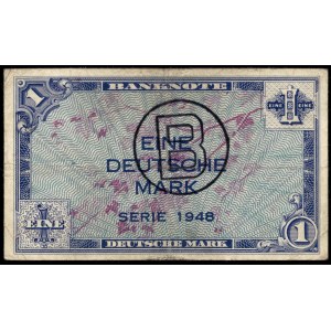 Germany. 1 Mark 1948 B Counterstamp