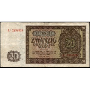 Germany. DDR 20 Mark 1948 Prefix AJ