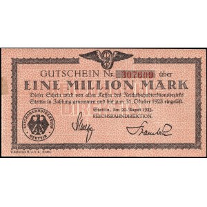Poland. Szczecin 1 Million Mark 1923