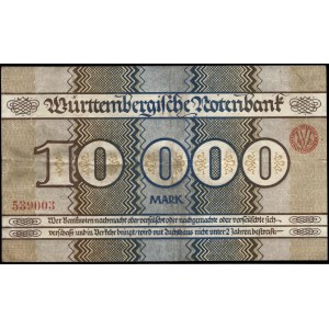 Germany. Wurttemberg 10000 Mark 1923