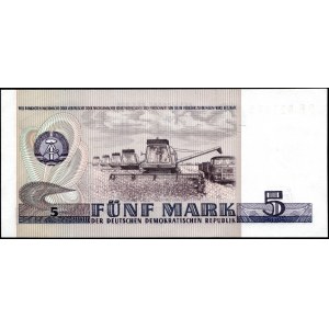 Germany. DDR 5 Mark 1975 Prefix PF