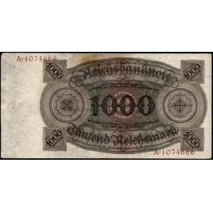 Germany. 1000 Mark 1924 Prefix A
