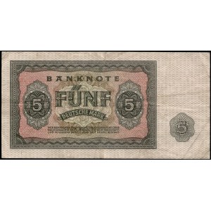 Germany. DDR 5 Mark 1955 Prefix HJ